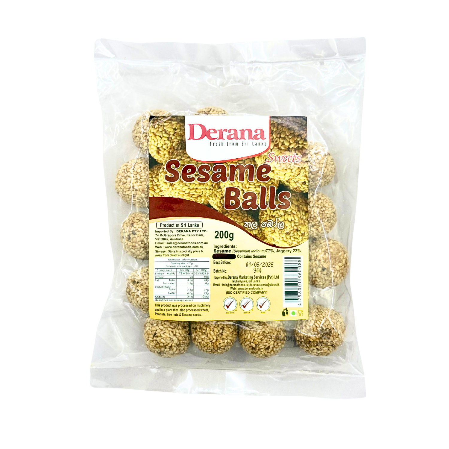 Derana Sesame Balls 200g