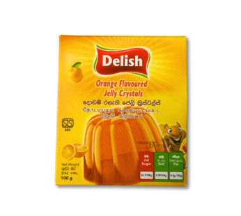 Delish Orange Flavored Jelly 100g