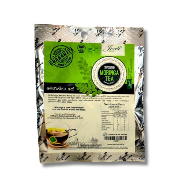 Jeevi Moringa Tea 10 Bags