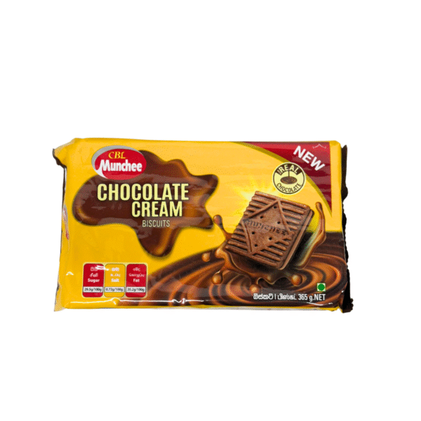 Munchee Chocolate Cream Biscuits 365g - colombobrothers.com.au