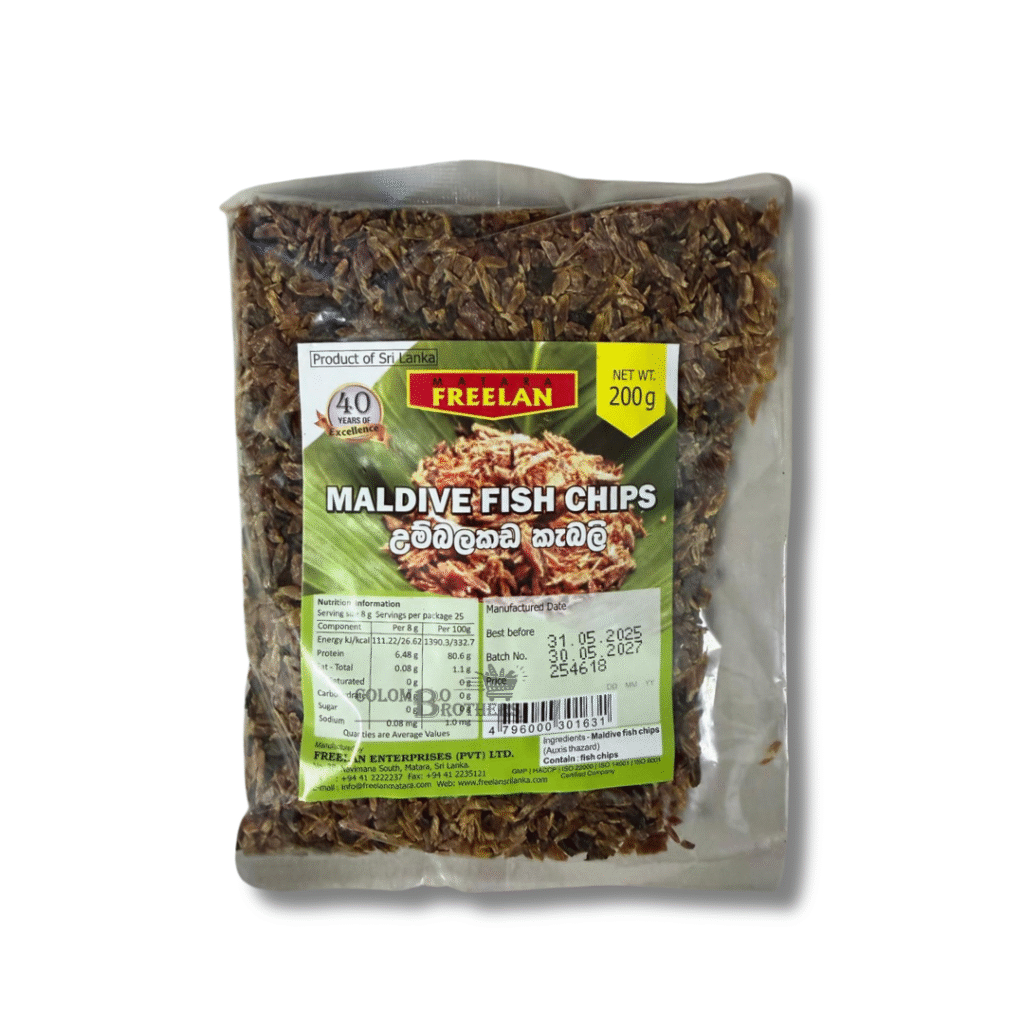 Moldive Fish Roti Freelan Maldive Fish Chips 200g (umbalakada) - colombobrothers.com.au